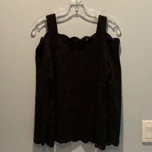Black lace top